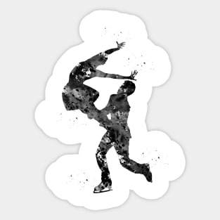 Couple Figure Skating Sticker